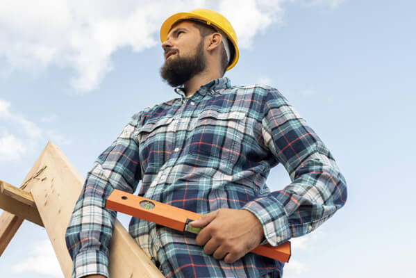 Workers at construction site